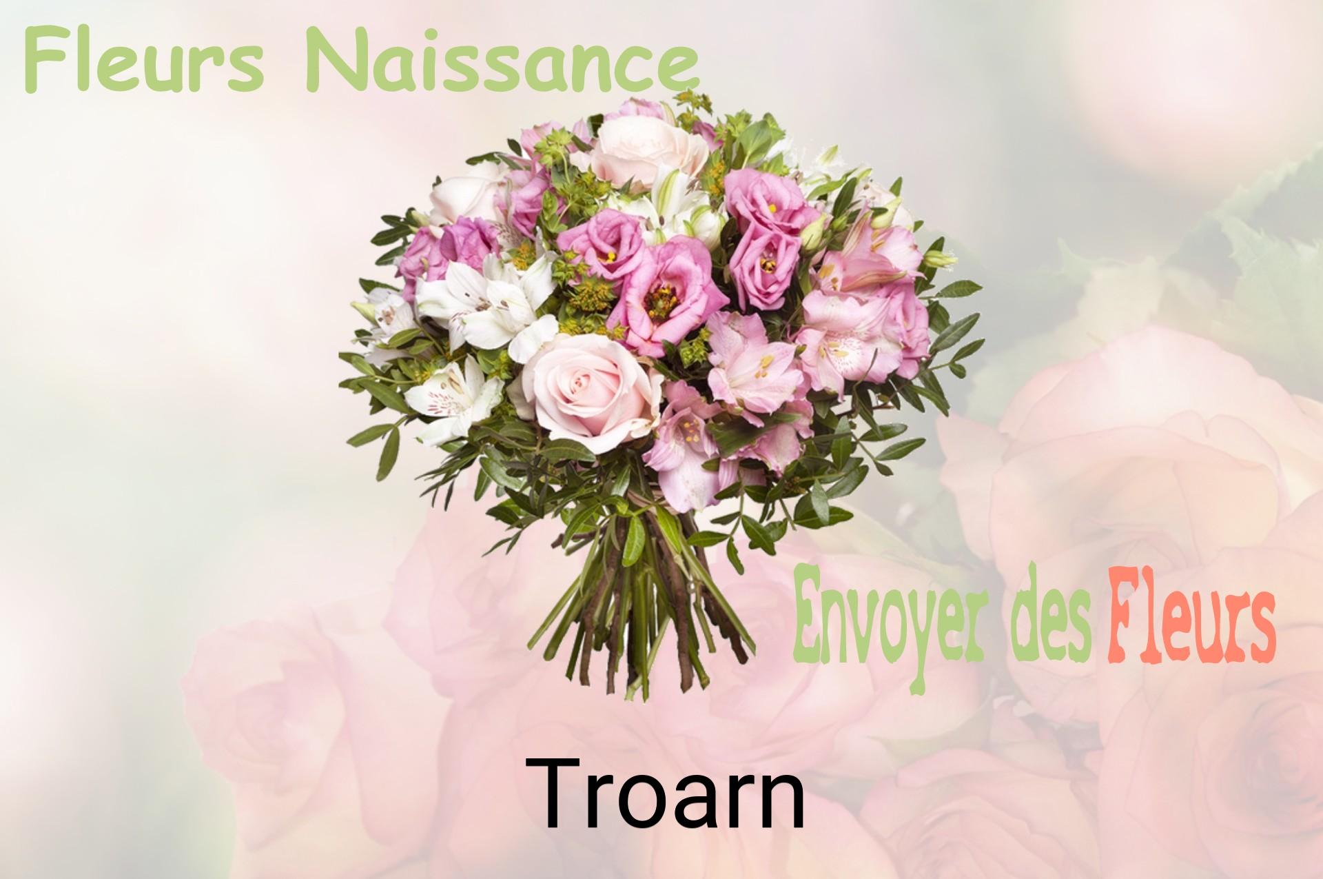 Bouquet de fleurs de naissance livré à Troarn
