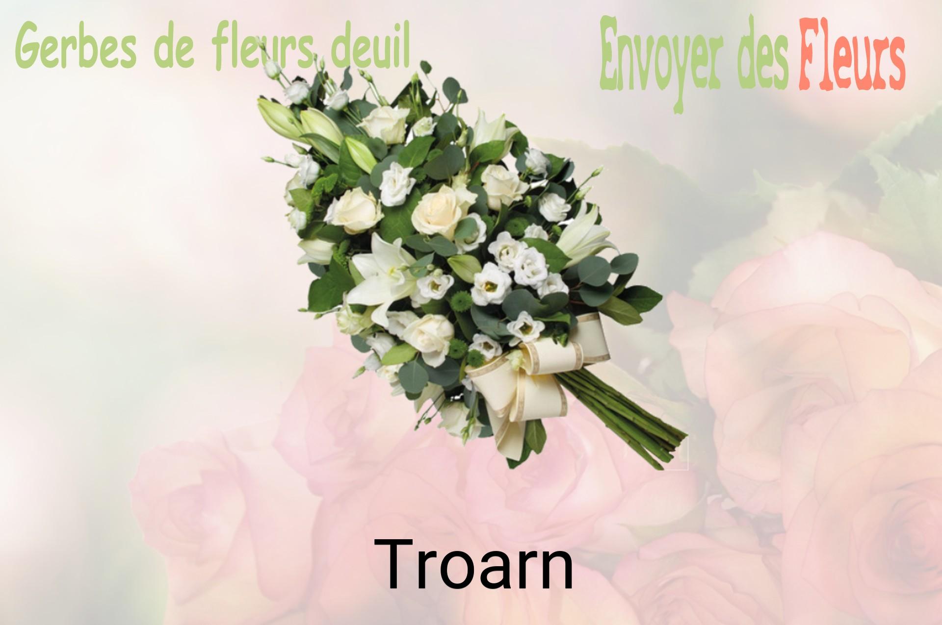 Gerbe de fleurs de deuil livrée à Troarn